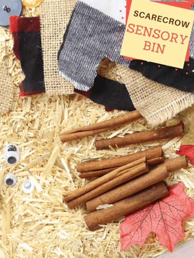 Build a Scarecrow Sensory Bin Story