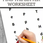 pin image that reads letter e printable find the letter worksheet
