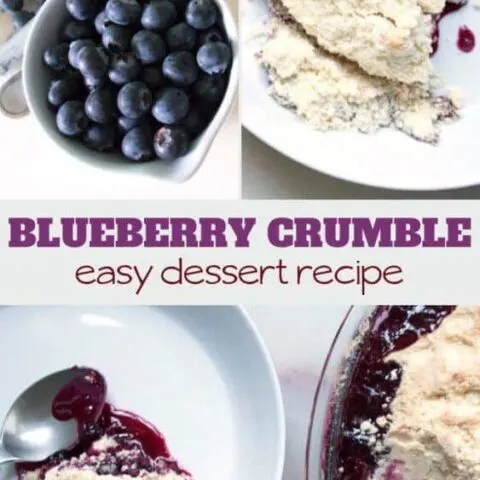 simple dessert recipe for blueberry crumble