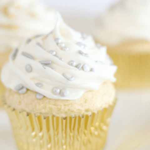 delicious cupcakes made from boxed cake mix and pink champagne