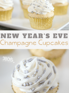 New Years Eve Champagne Cupcakes are easy and delicious