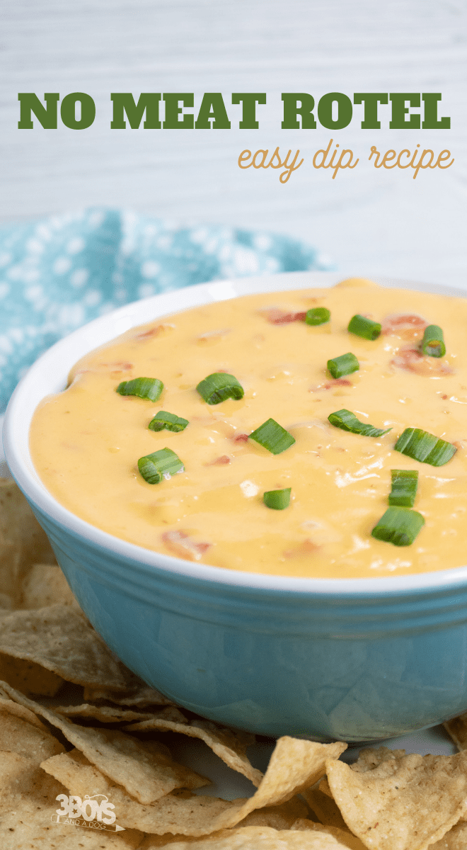 this easy RoTel dip contains no meat