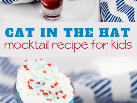 red and blue colored mocktail