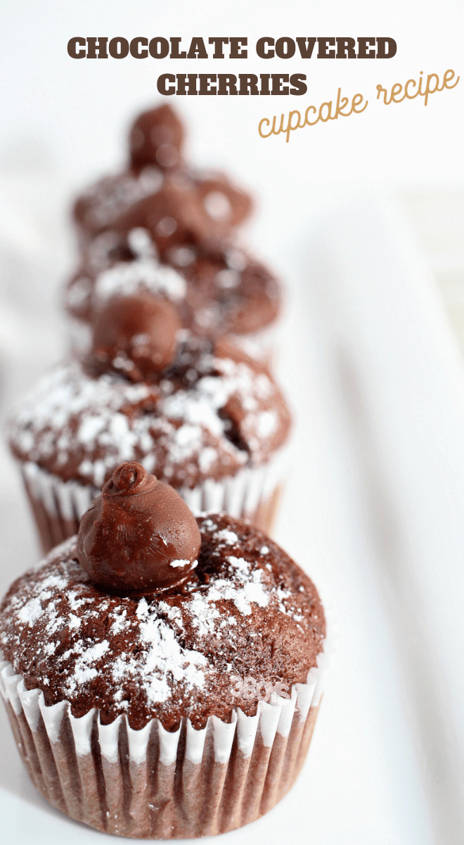 chocolate covered cherries cupcakes