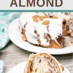 easy coffee cake recipe of cherries and almonds