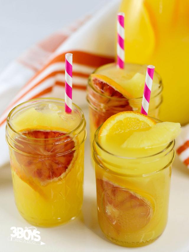 Blood Orange Lemonade Beverage recipe for kids