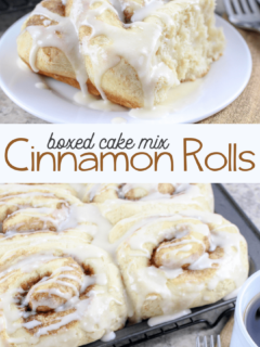 cinnamon rolls made from boxed cake mix