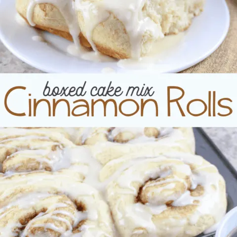 cinnamon rolls made from boxed cake mix