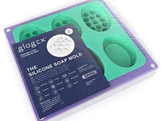 Image for Glogex Silicone Soap Molds, Set of 2, 12 Cavities, Perfect for Soap Making, Baking Molds, and Candy Molds.