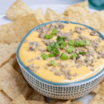 simple party recipe of Ground Turkey RoTel Dip