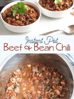 Beef and Bean Chili recipe made in the instant pot