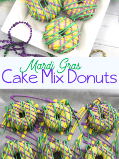 Mardi Gras Boxed Caked Mix Donuts Recipe