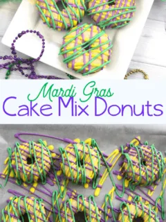 Mardi Gras Boxed Caked Mix Donuts Recipe