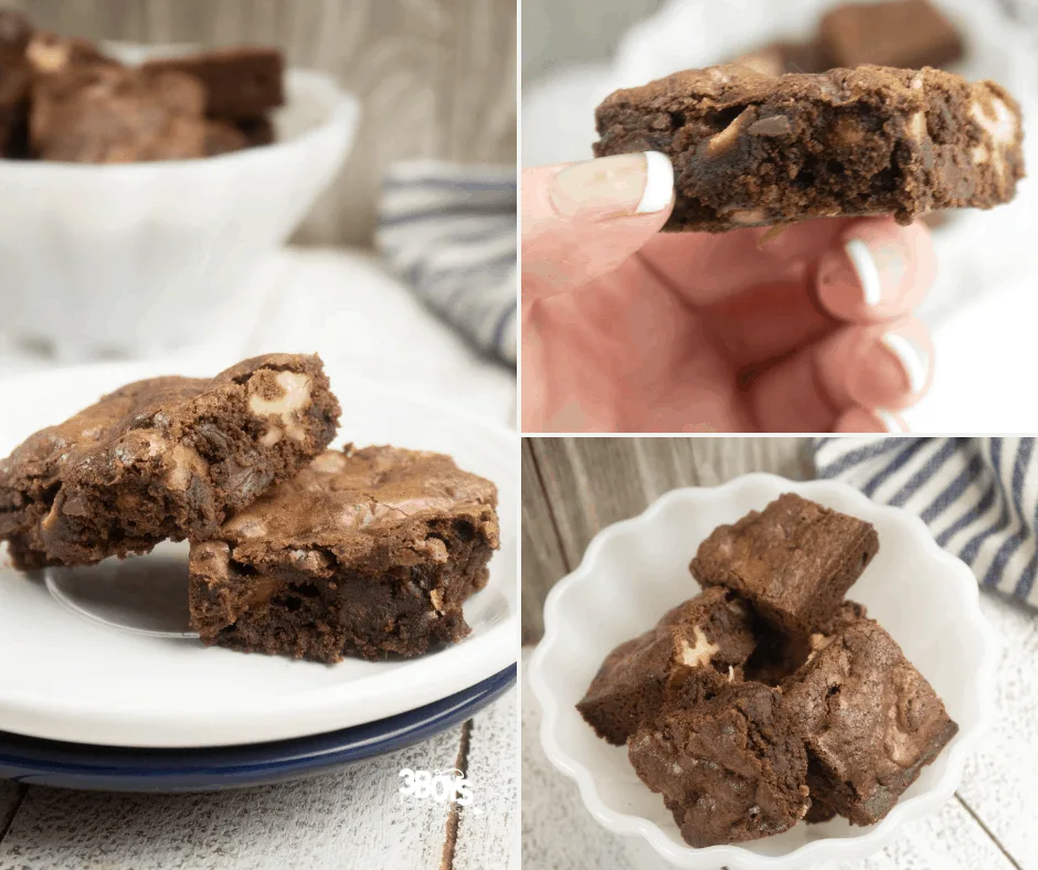best ever homemade brownies with peanut butter chunks and more