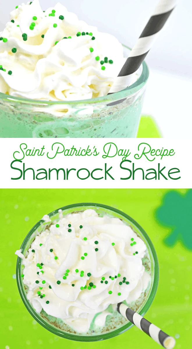 saint patricks day mint green shake recipe