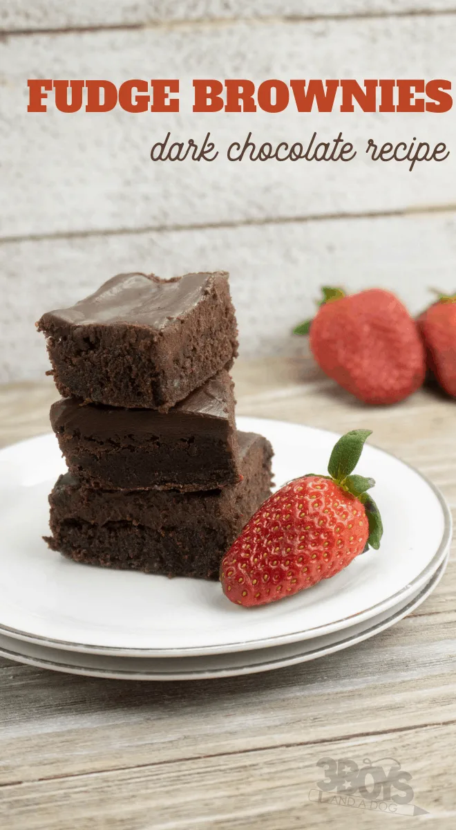 best ever homemade brownies with delicious dark chocolate fudge