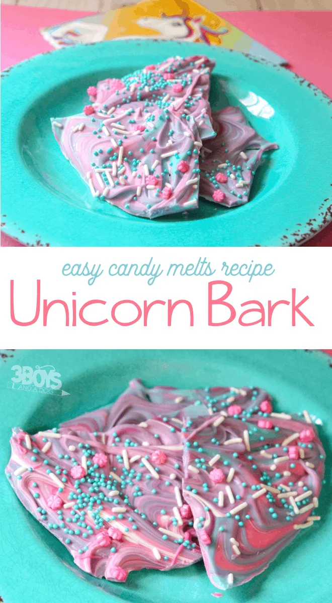 candy melts Unicorn Bark recipe