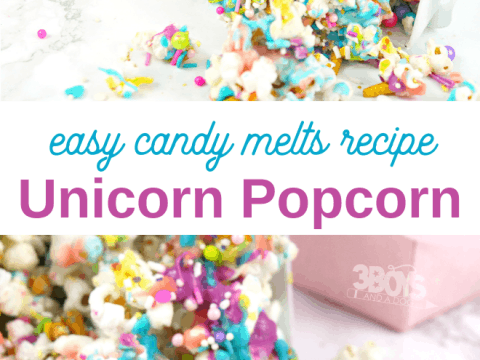 candy melts Unicorn popcorn recipe