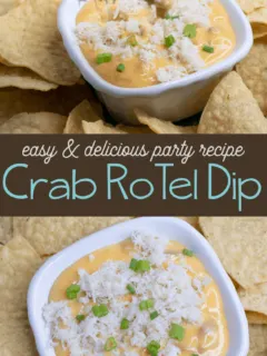 Crab RoTel and Velveeta cheese dip for your next party