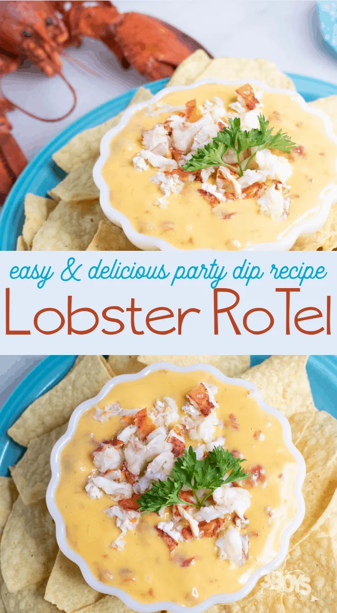 Lobster RoTel and Velveeta cheese dip for your next party