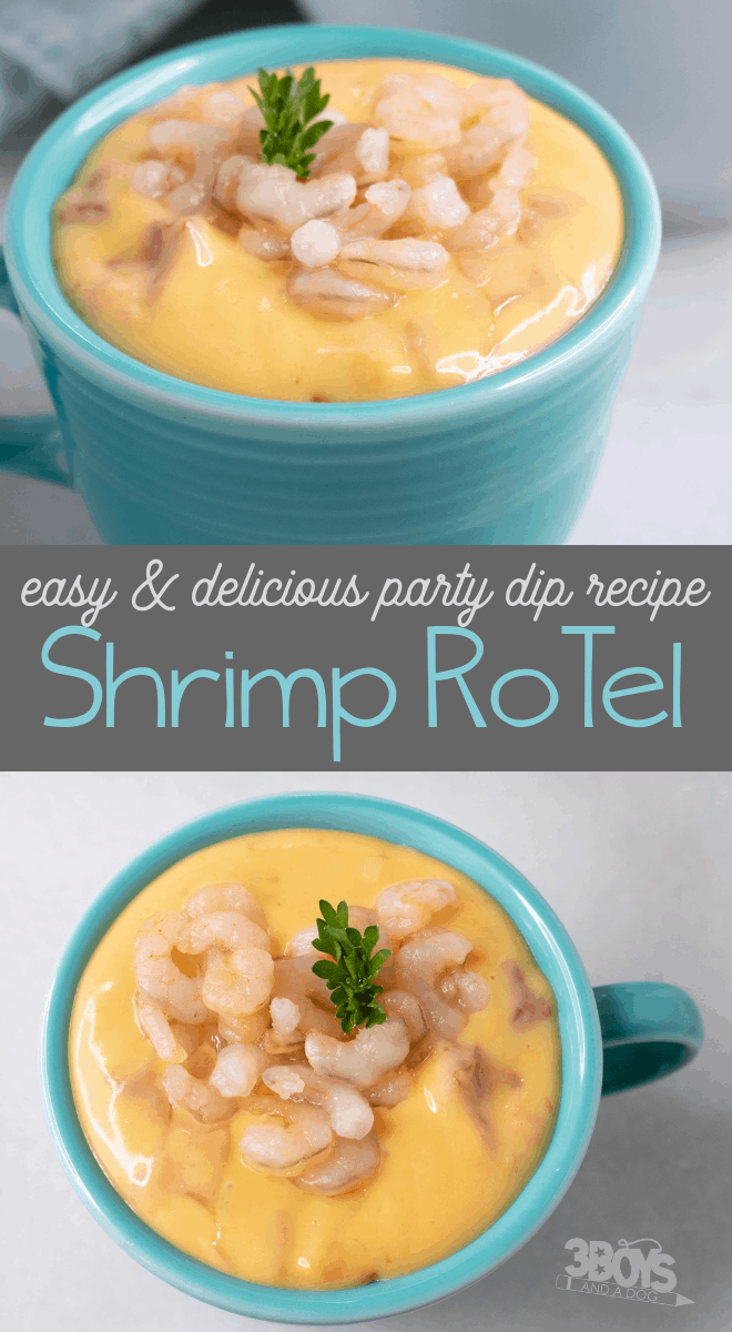 Shrimp RoTel and Velveeta cheese dip for your next party