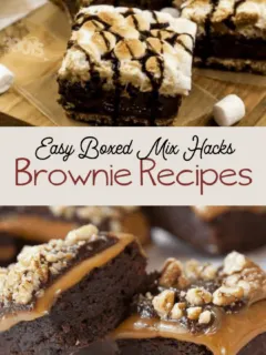 so many recipe ideas from a box of brownie mix