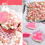 valentine white chocolate popcorn snack