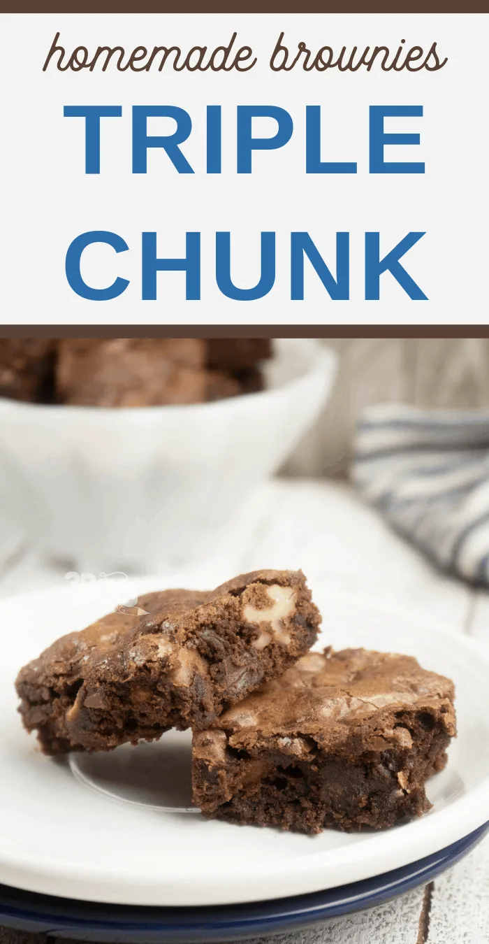 Triple Chunk Brownies Recipe