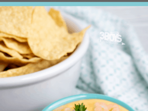 easy and delicious party dip recipe Shrimp RoTel Velveeta