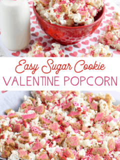 easy popcorn from valentine's sugar cookies
