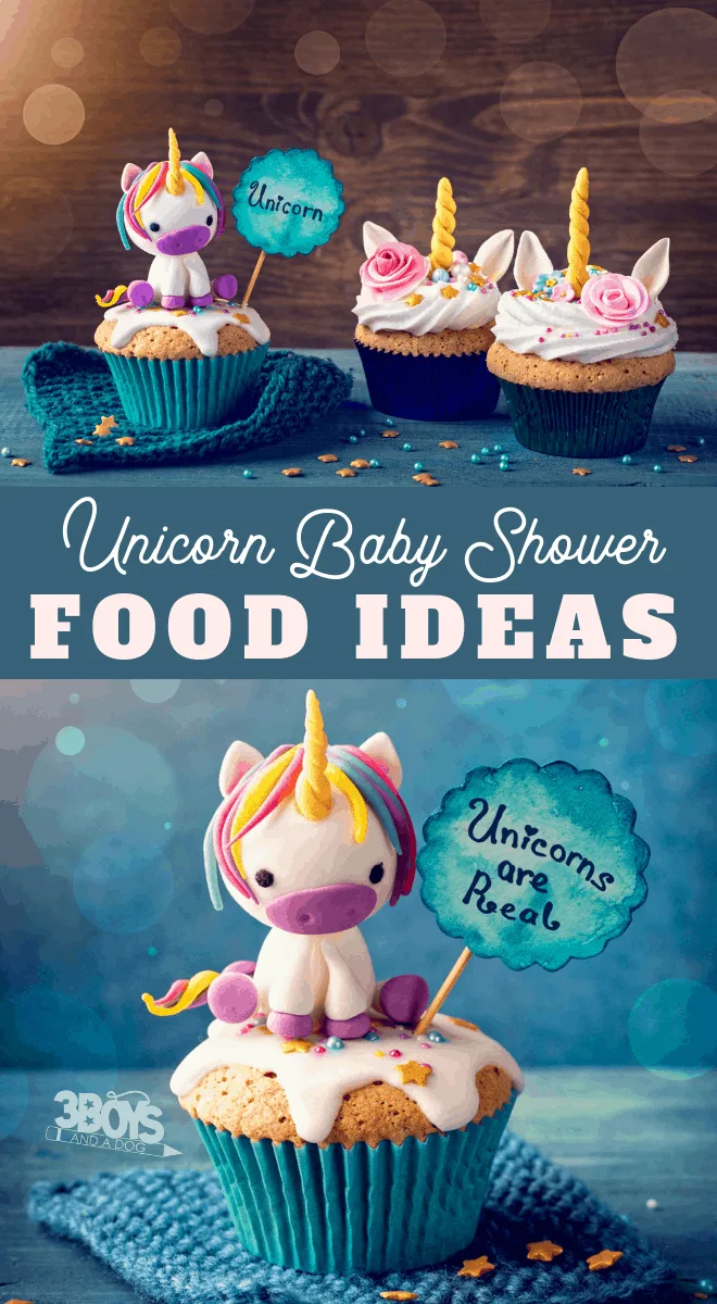 unicorn baby shower food menu ideas