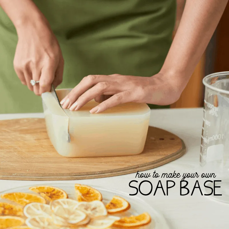learn four ways to make a soap base at home