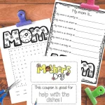 Worksheets for preschoolers to celebrate and learn about mothers day