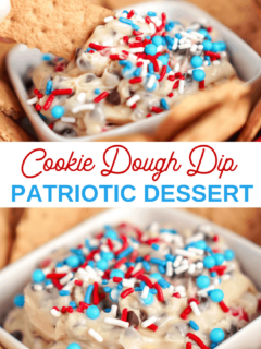 irresistible Patriotic cookie dough dip recipe