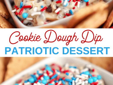 irresistible Patriotic cookie dough dip recipe