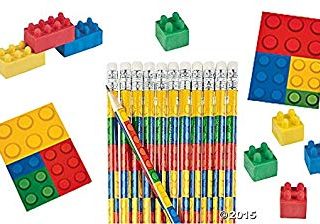 Image for Value Pack of 36 Color Brick Blocks - Assorted Notepads, Pencils and Erasers
