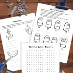 fun summer themed worksheets for Upper Elementary Kids