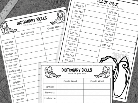 fun summer themed worksheets for Upper Elementary Kids (1)