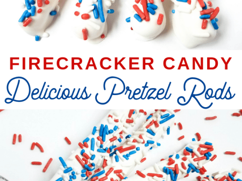 July 4th Candy Coated Pretzel Sticks