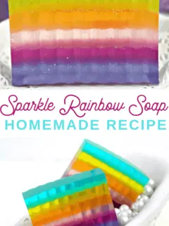 homemade rainbow soap