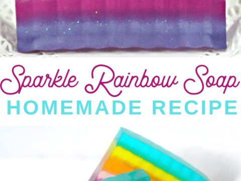 homemade rainbow soap