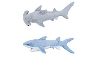Image for Adventure Planet - Set of 2 Plush SHARKS Mako and Hammerhead Shark - Stuffed Animal -Ocean Life 
