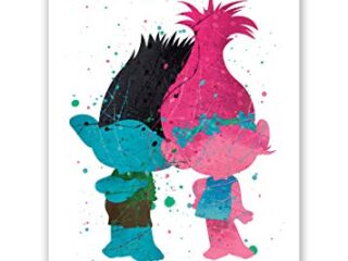Image for PGbureau Trolls Poster - Branch and Poppy Wall Art Prints Kids Room Decor 