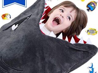 Image for CozyBomB Cozy Shark Tails Blanket for Kids - Smooth One Piece Design - Durable Seamless Snuggle Plush Throw 