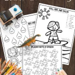 summer themed math and grammar worksheets for Lower Elementary Kids