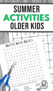 Fun Summer Worksheets for Upper Elementary