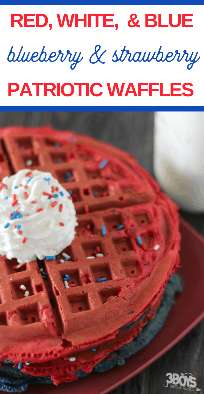 patriotic waffles perfect for Independence Day