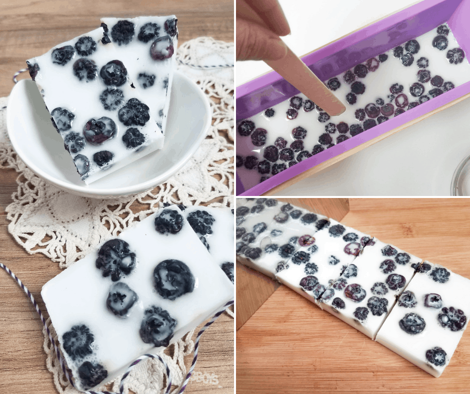 homemade blueberry soap