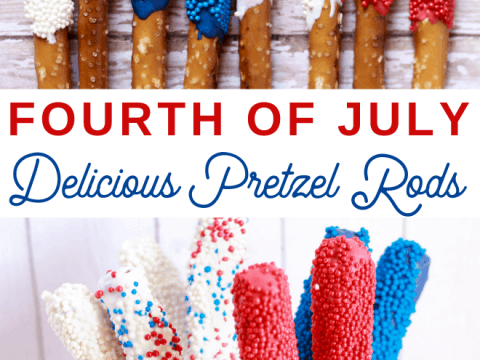 Fourth of July Pretzel Sticks