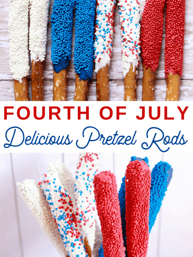 Fourth of July Pretzel Sticks